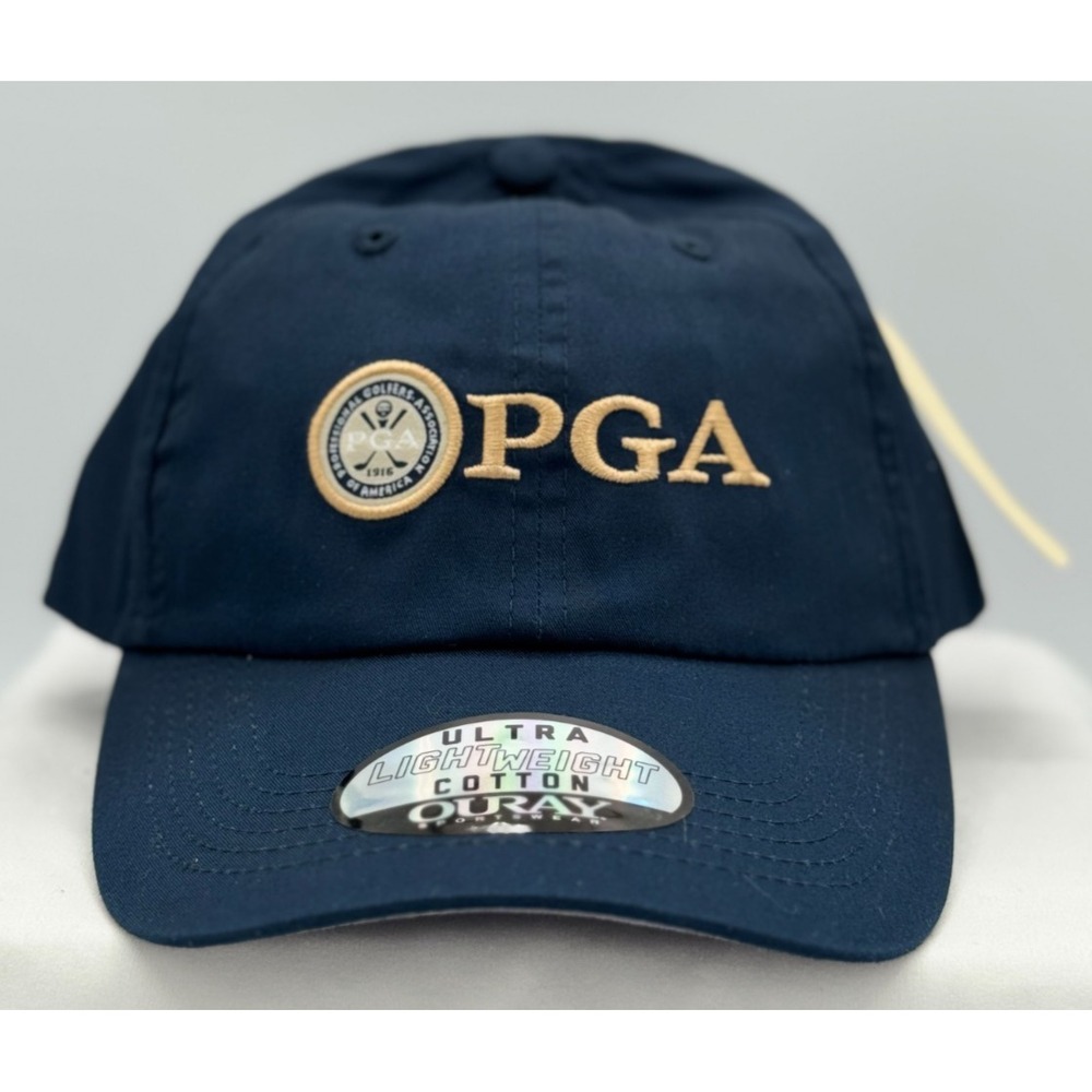 PGA  Strap Back Golf Hat / Cap - OSFA  - NEW - Blue - NEW - OURAY - 100% Cotton